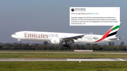 Emirates Arranges Hotel Stay For 15-YO At 4 AM After She Missed Flight; Dad Says, “Well Done Emirates”