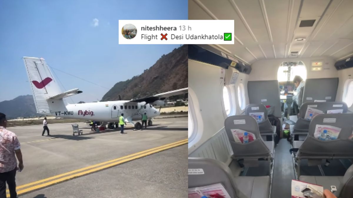 FlyBig Flight Ticket From Pithoragarh To Pantnagar Costs ₹1,000; Netizens Call It “Desi Udankhatola”