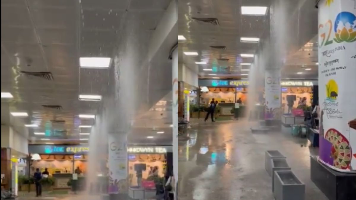Guwahati: Portion Of Airport’s Roof Collapses After Heavy Rainfall; Operations Resume Later