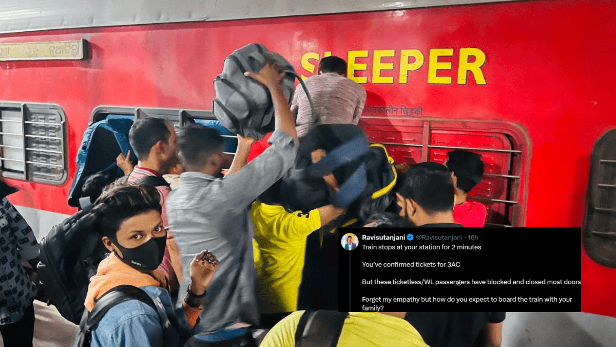 X User Rants About Ticketless Passengers Overcrowding Trains; Netizens Share Similar Experiences
