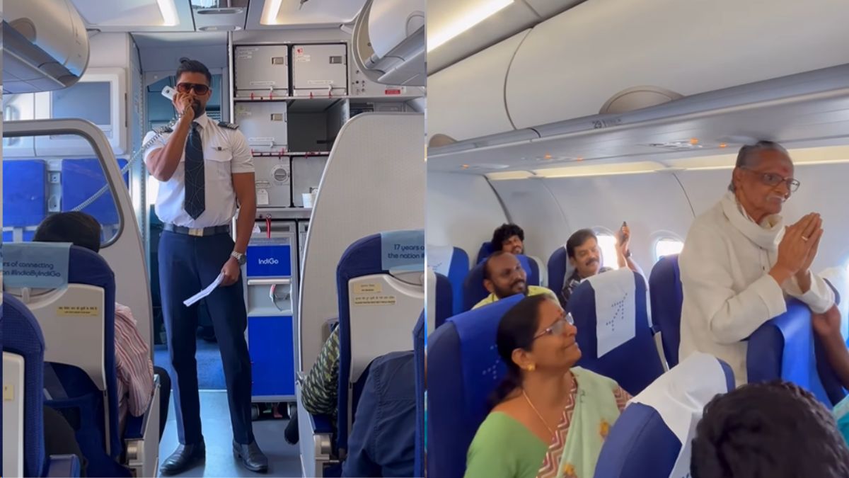 Watch: IndiGo Pilot Flies His Grandfather For The First Time In A Now Viral Heart-Warming Video
