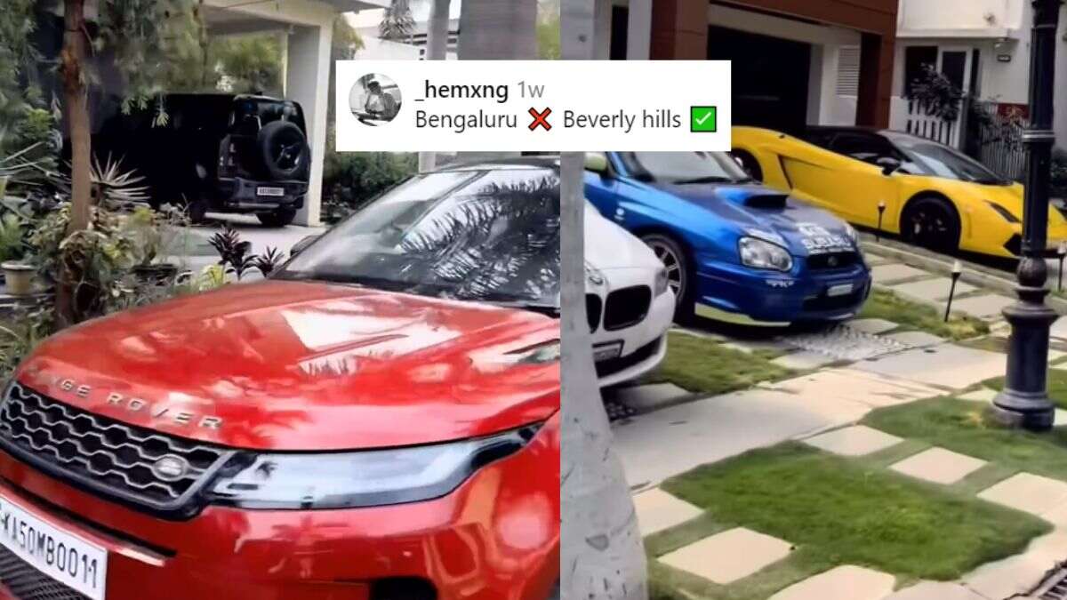 Is It Bengaluru Or Beverly Hills? Netizens Ask Seeing Supercars Parked In A Bengaluru Colony