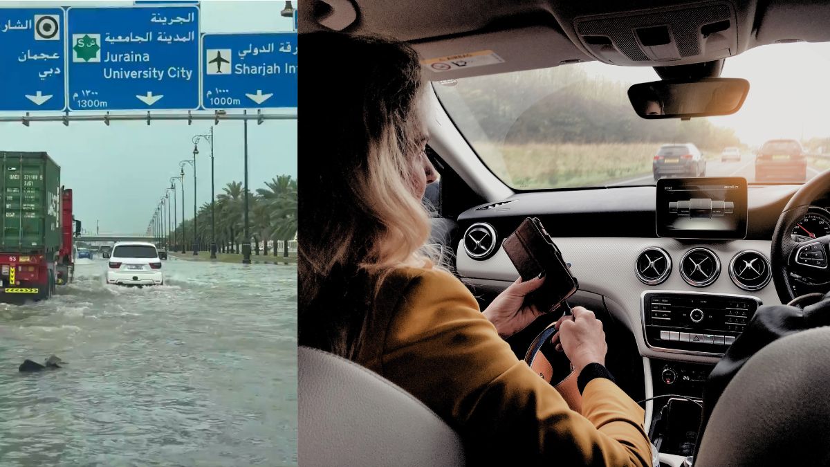 Sharjah Residents Opt For Carpooling To Reach Workplace Amid Heavy Rains In UAE: Watch!