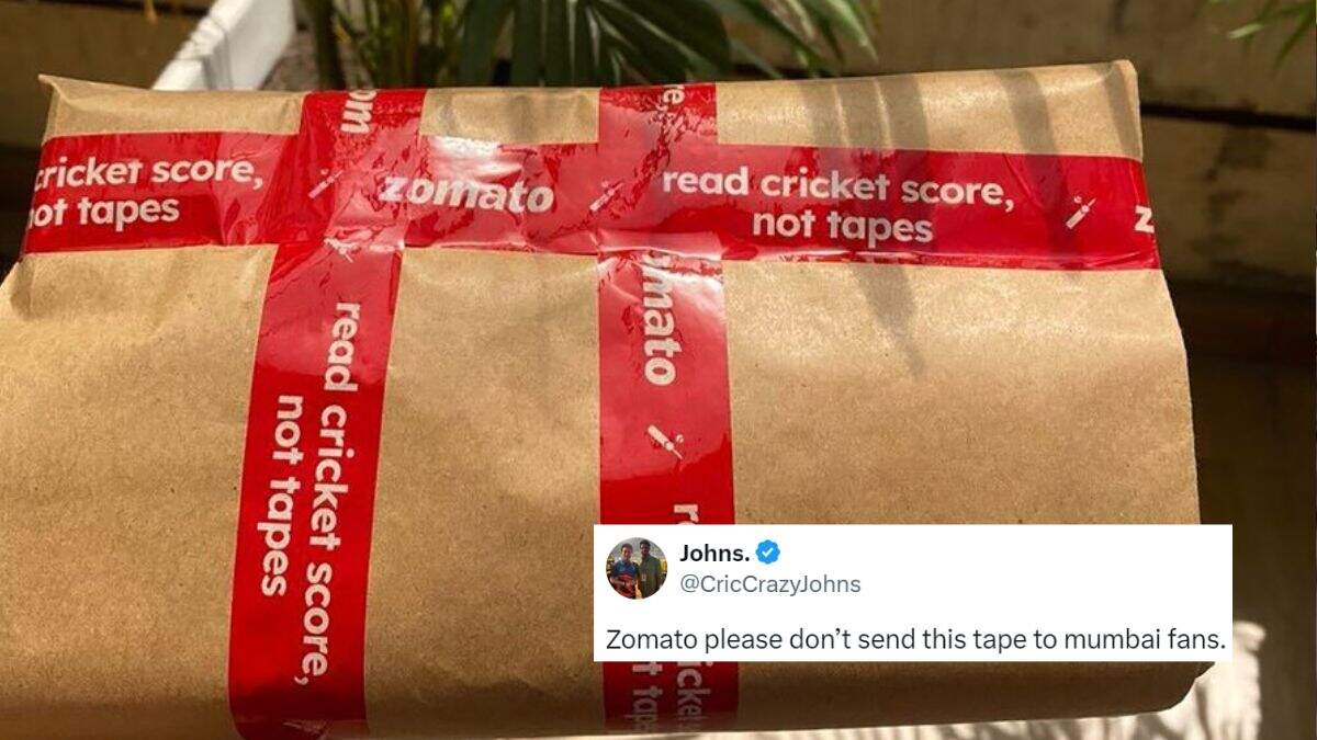 Zomato Uses Tape To Pack Order; Cricket Fan Asks To Not Send This Tape To Mumbai Fans. Here’s Why