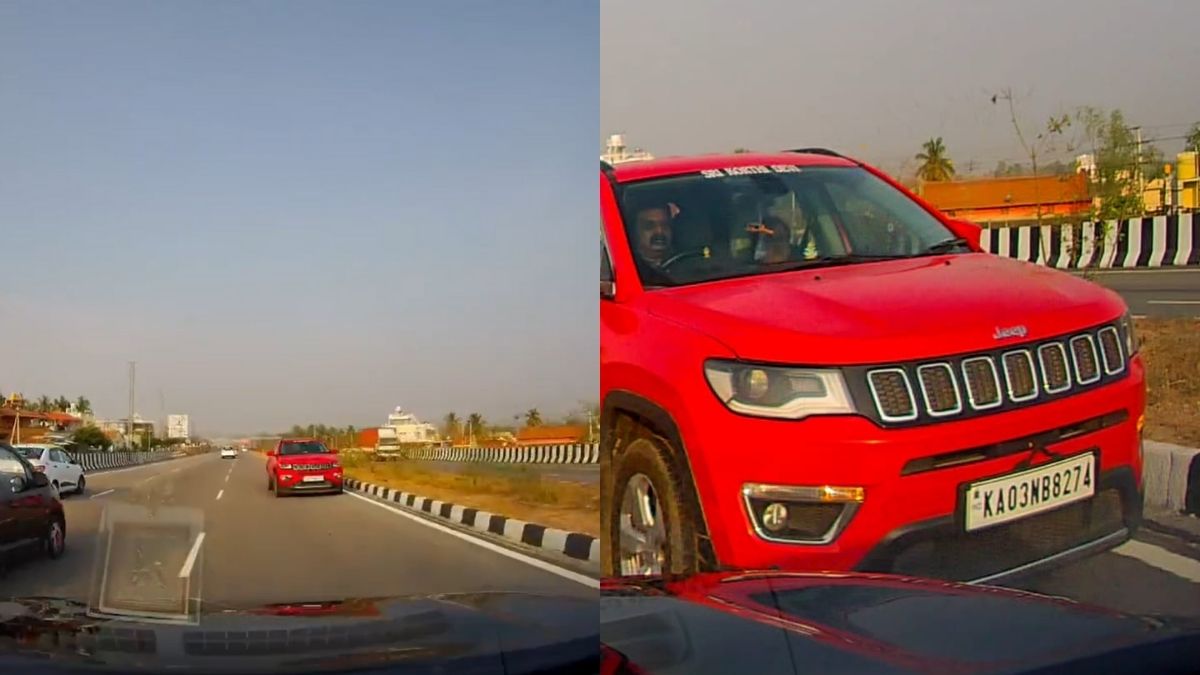 Driver Shares Video Of Narrow Miss On The Bengaluru-Mysuru Expressway; Urges Authorities To Take Action