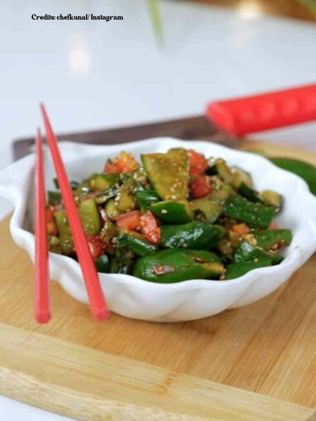 Chef Kunal Prepares Tasty Smashed Cucumber Salad; Recipe Inside Chef Kunal Prepares Tasty Smashed Cucumber Salad; Recipe Inside