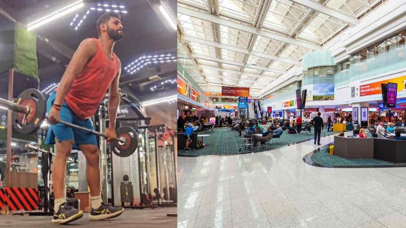 Indian Wrestlers dubai airport