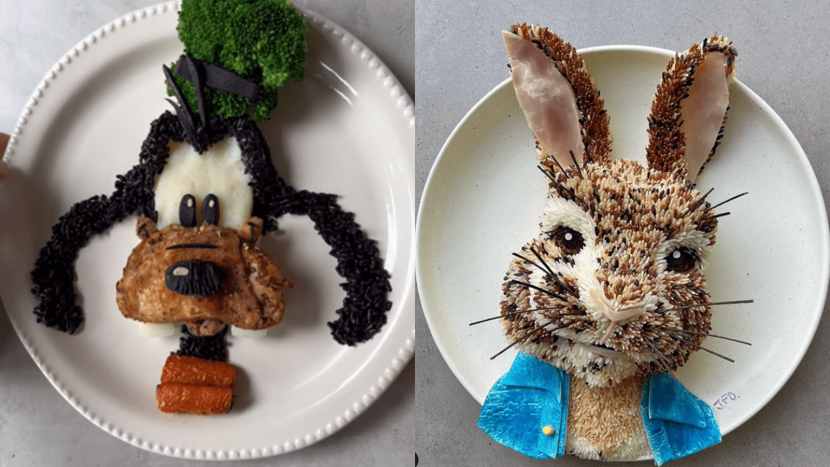 From Goofy To Peter Rabbit, This Instagram Artist Curates Cartoon Characters From Everyday Food