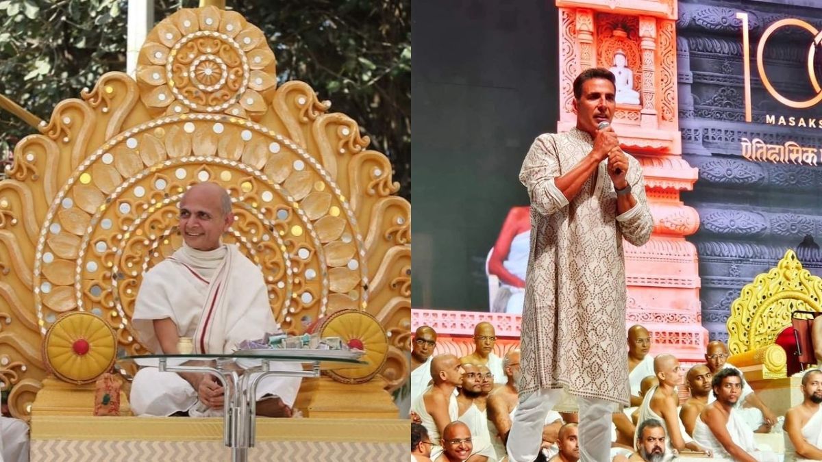 Akshay Kumar Visits Jainacharya Hansaratna Suri’s 180-Day Fast Conclusion Ceremony In Mumbai