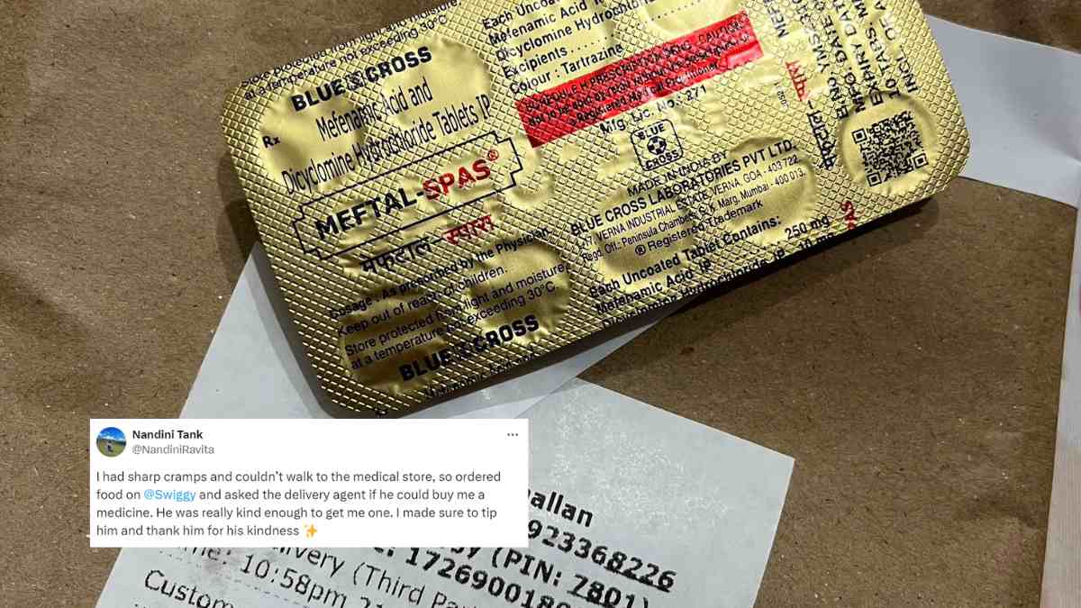 Swiggy Delivery Boy Brings Medicine For Ranchi Woman Suffering From Period Cramps; Netizens: “Asli Swiggy Genie”