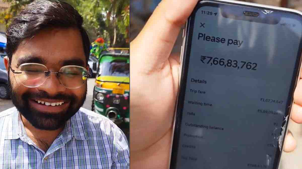 Noida Man Books Uber Auto For ₹62, Receives ₹7.66 Crore Bill; Netizens Share Similar Experiences 