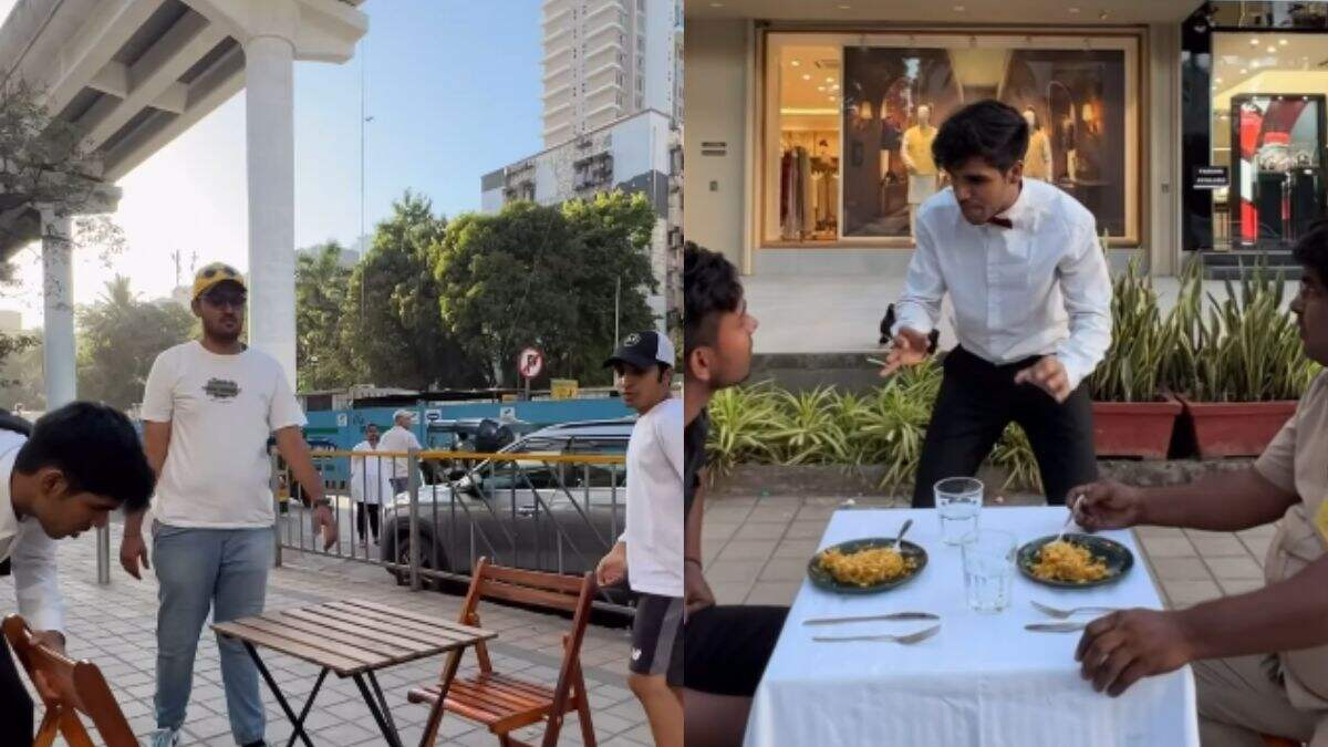 Content Creator Opens 5-Star Restaurant On Mumbai Streets For 24 Hours; Netizens Call It “Wholesome”