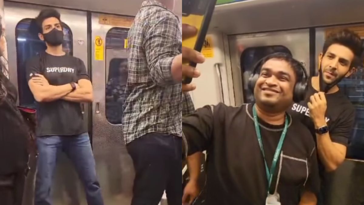 Kartik Aaryan Takes Mumbai Metro To Avoid Traffic; Graciously Clicks Selfies With Fans