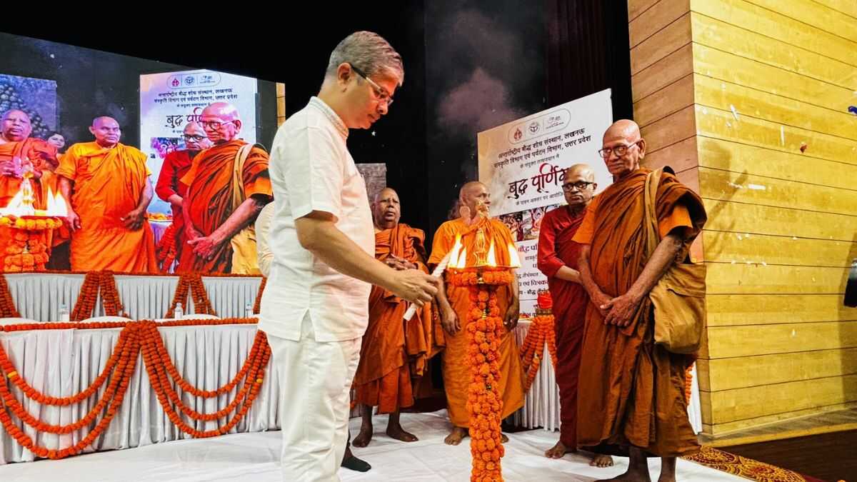 Lucknow: UP Tourism Celebrates Buddha Purnima With Diyas, Buddha Stuti, Competitions For Kids, More