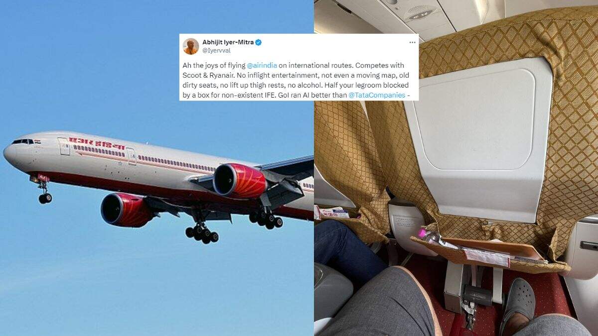 Passenger Slams Air India For Dirty Seats, No In-Flight Entertainment, Small Legroom & More