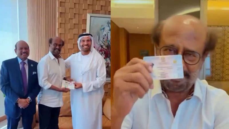 Rajnikant UAE Golden Visa
