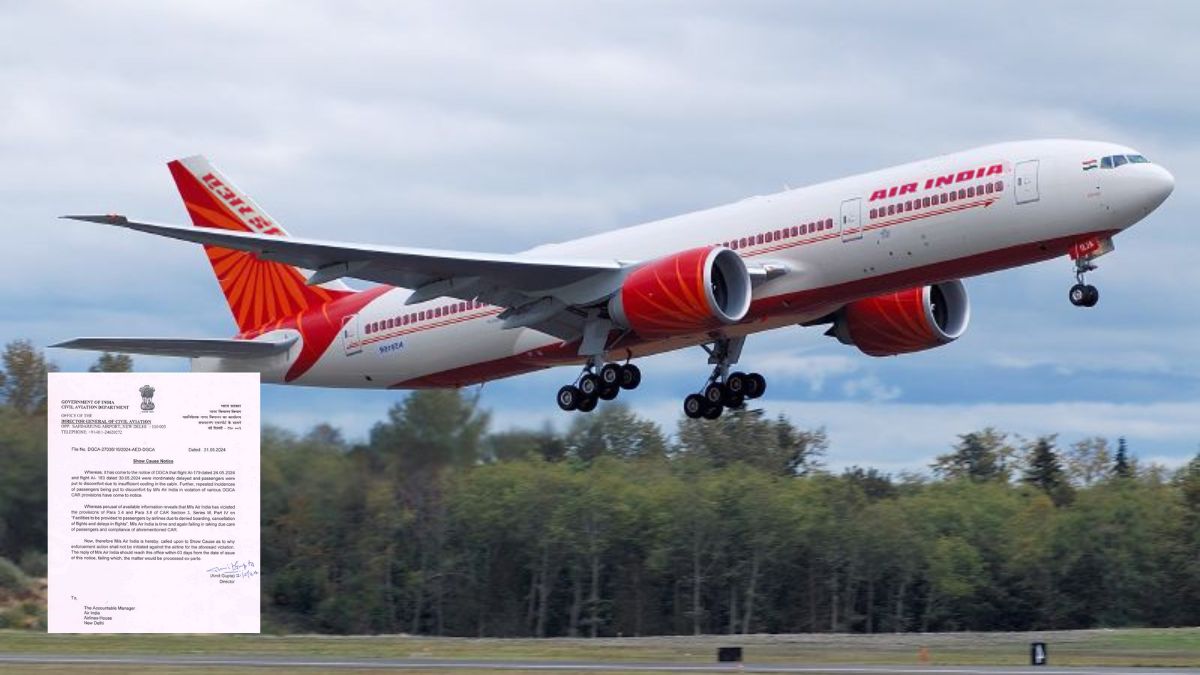Air India Served Show Cause Notice By DGCA For Inordinate Flight Delays & Failure To Take Care Of Passengers