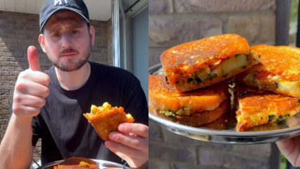 UK-based Chef Cooks Delicious Aloo Palak Sandwich; Netizens Call Him, “Officially Indian”