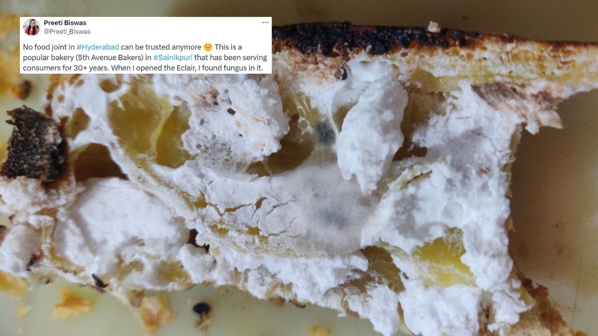 Hyderabad Woman Finds Fungus In Pastry From A Popular Bakery; Netizens Say, “Nothing Is Safe”
