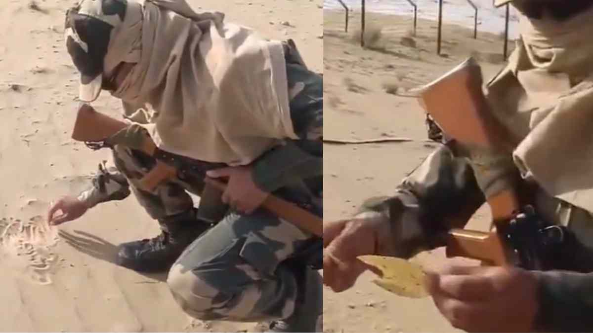 Assam CM Himanta Biswa Shares Video Of BSF Jawan Roasting Papad On Hot Sand In Bikaner In 47°C Temperature