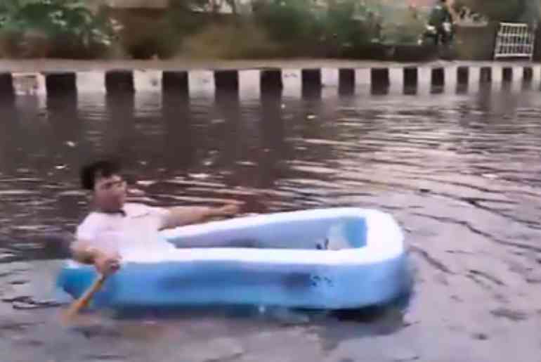 waterlogging Delhi 