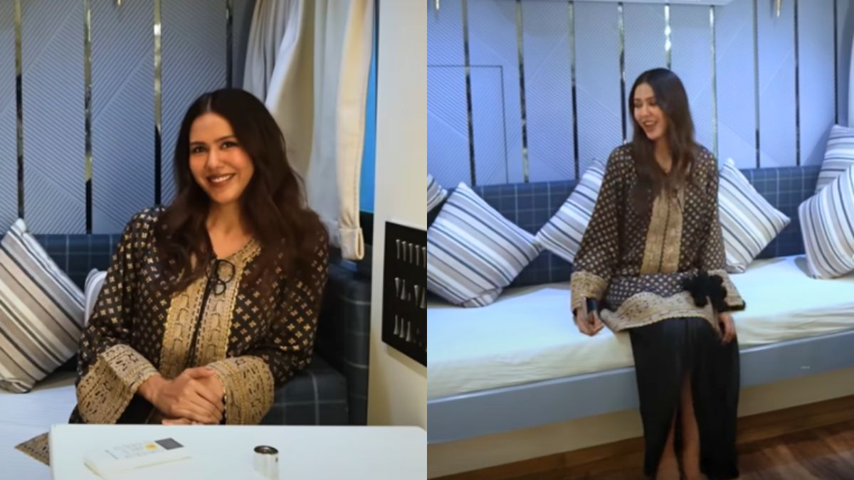 Sonam Bajwa Gives A Tour Of Her Vanity Van & It Basically Is A Mini-Home With Everything From A Bed & Microwave To A Fridge!
