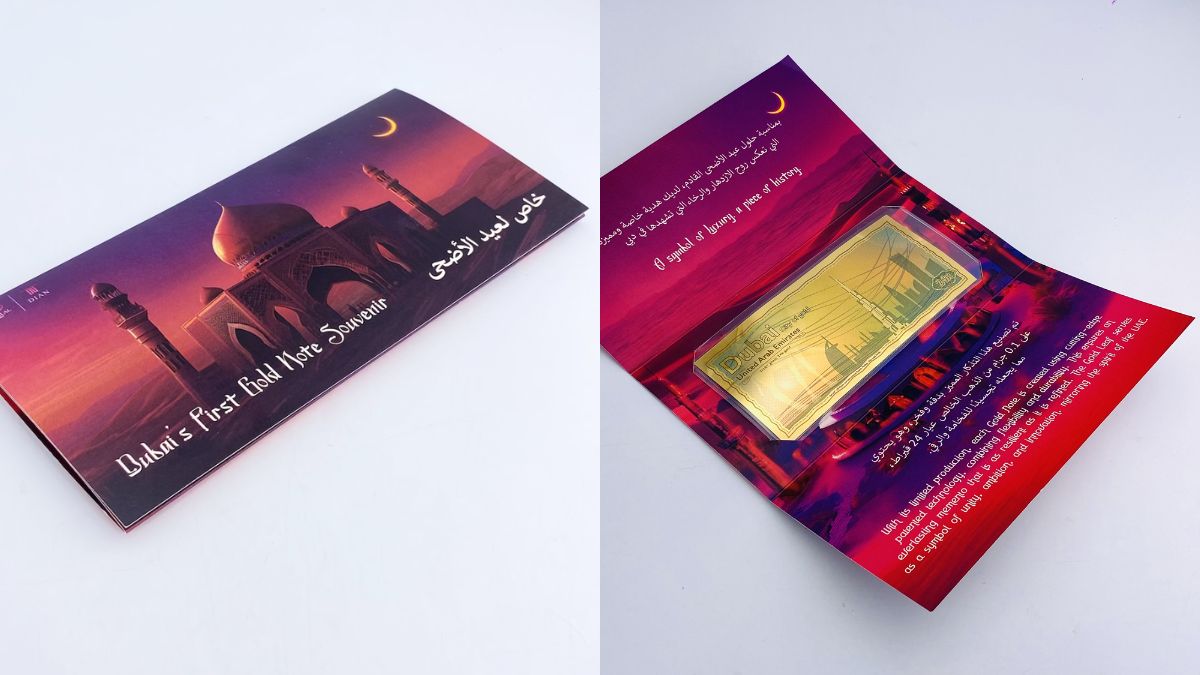 For AED159, The Festive Gold Note Souvenir Is Perfect Eid Al-Adha Gift; Details Inside On How You Can Get It