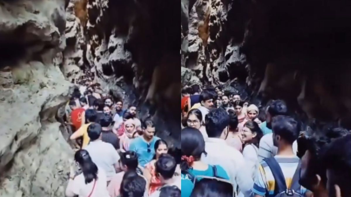 Gucchupani Cave In Dehradun Overflowing With Tourists; Netizens Say, “This Is Not Vacationing, This Is Stressactioning”
