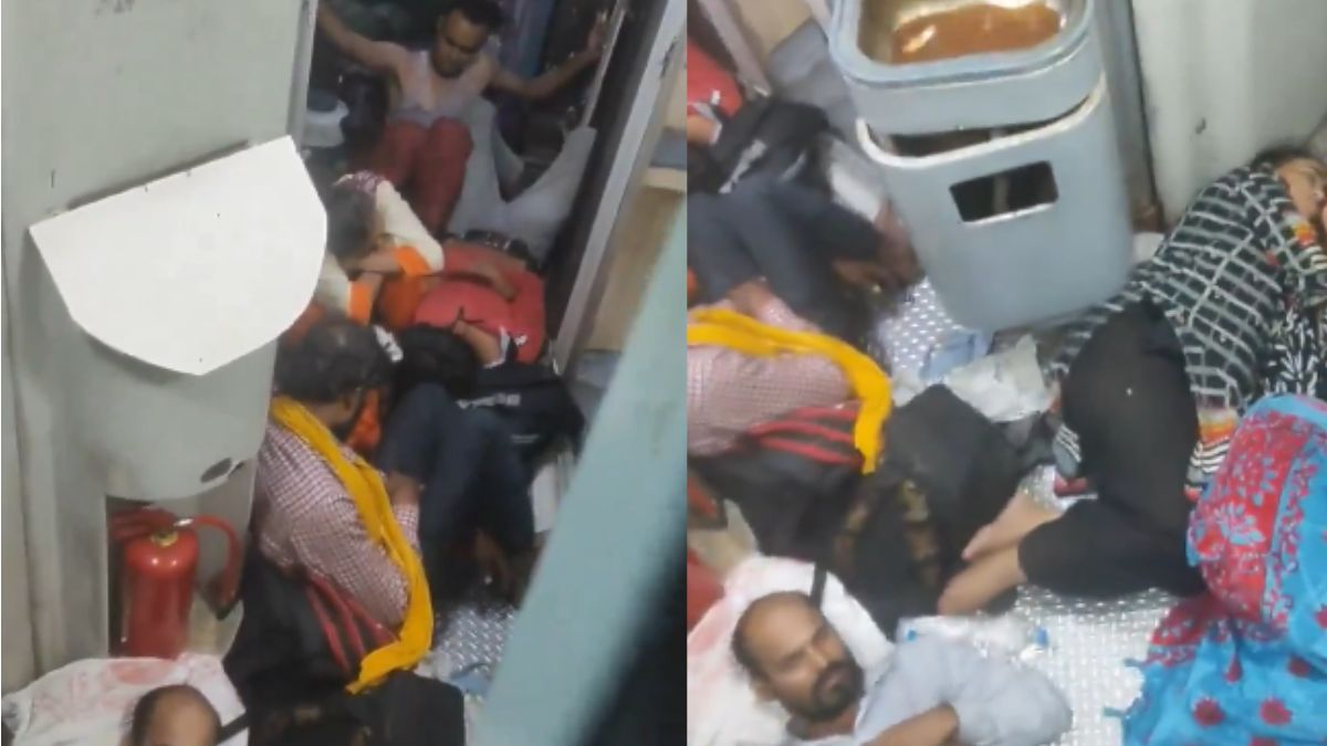 Video: Passengers Sleep Near Toilets On Chhattisgarh Express; Railway Seva Responds