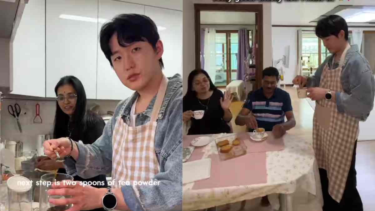 Korean Man Makes Chai For His Marathi GF’s Parents; Netizens Ask, “How To Get A Korean BF?”