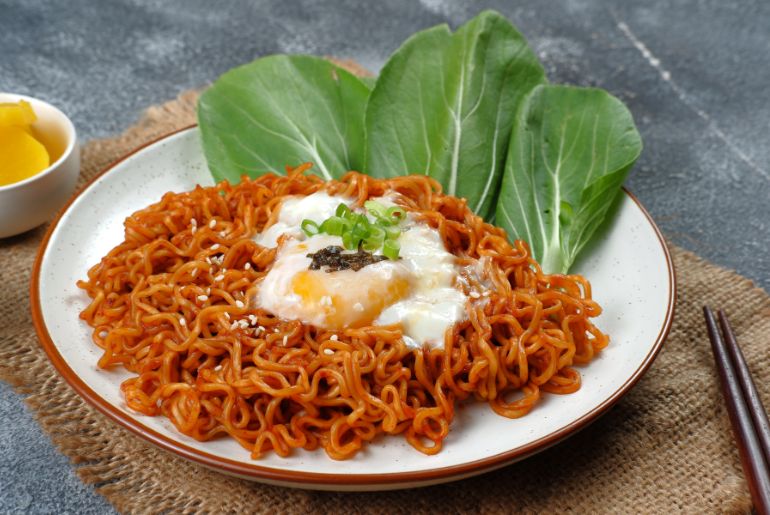 spicy korean noodles