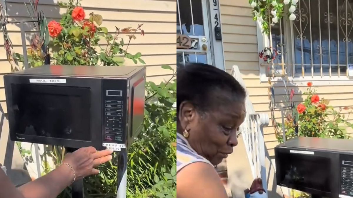 NY Grandmother’s DIY Microwave Mailbox Goes Viral; Netizens Say “So That’s Why It’s Called Hotmail!”