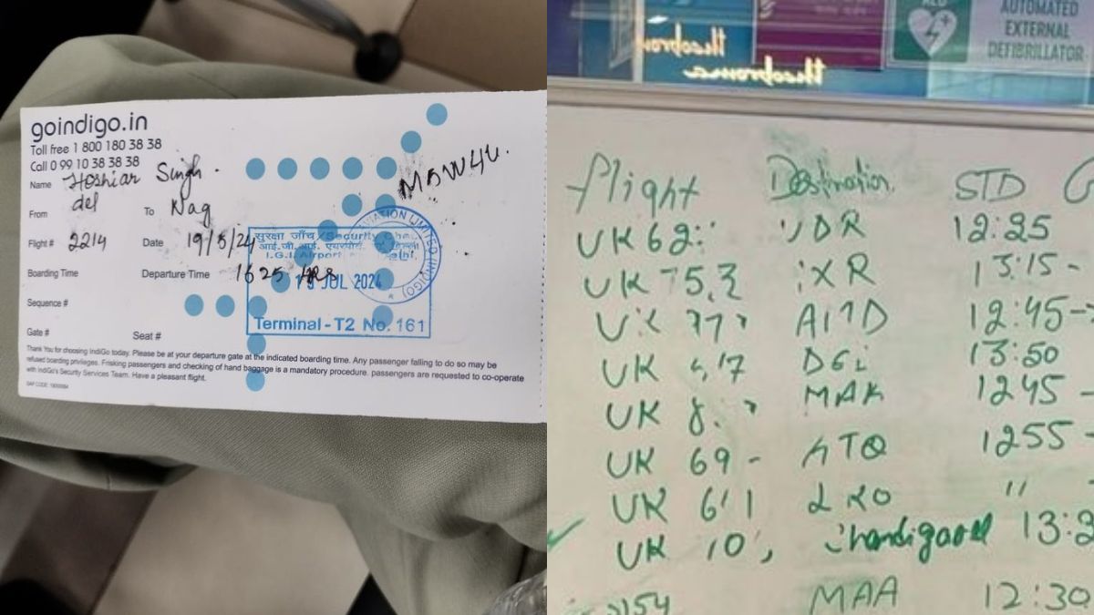 Handwritten Boarding Passes, White Board Updates And Grounded Flights; Crazy Visuals Emerge From Airports After Microsoft Outage