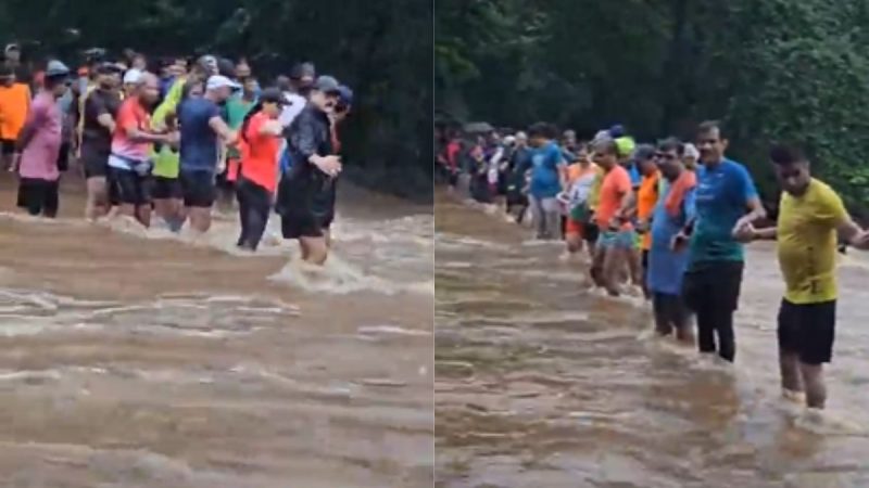 Tourists stranded Mumbai rains