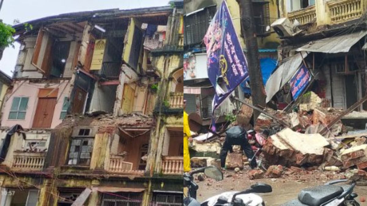 Mumbai: 1 Dead, Several Feared Trapped As Section Of Building Collapses Near Grant Road Station; Rescue Efforts Ongoing