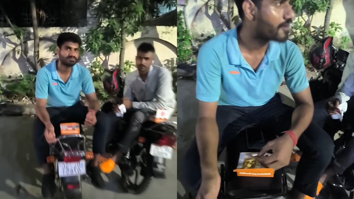 Man Finds Ola Delivery Partner Eating His Ordered Food; Demands Extra Money And Says “Karte Raho Jo Karna Hai”