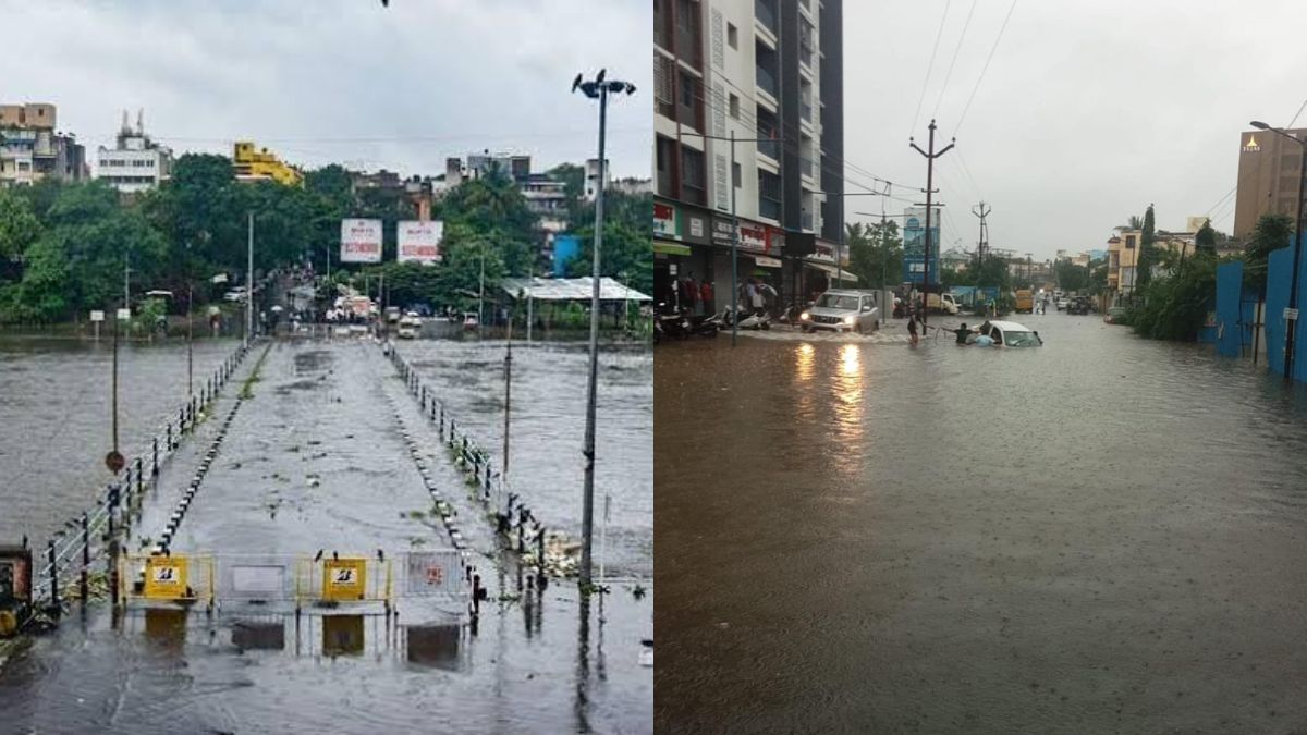 Residents Stranded On Rooftops, Rising Water And More; Punekars Share Scary Visuals Of Waterlogged City Amid Heavy Rains