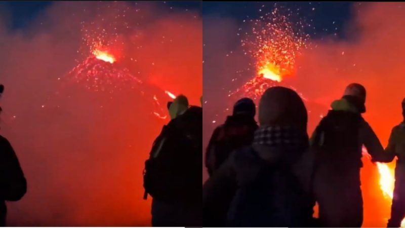 Mount Etna Erupts