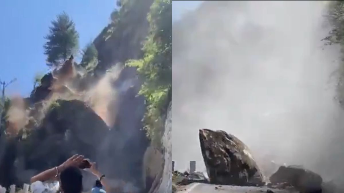 Uttarakhand: Massive Landslide On Badrinath National Highway Captured On Video; Scary Visuals Of Mayhem Goes Viral