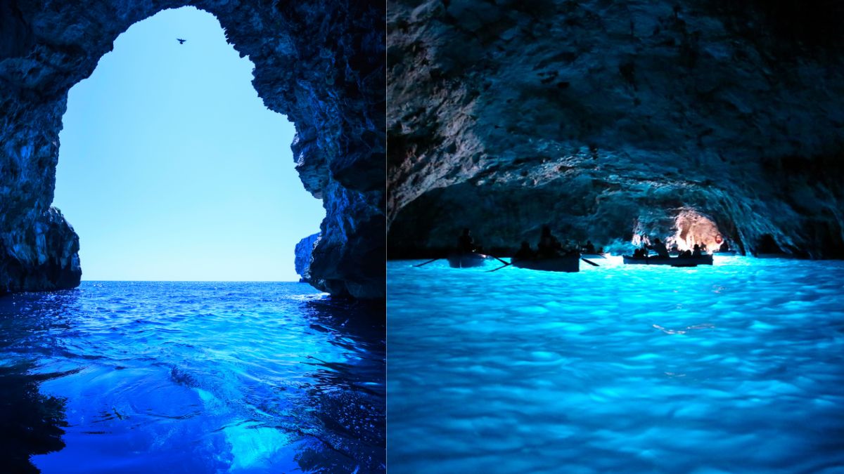 Italy Has An Enchanting Blue Sea Cave On The Amalfi Coast, The Blue Grotto, Full Of Roman Folklore