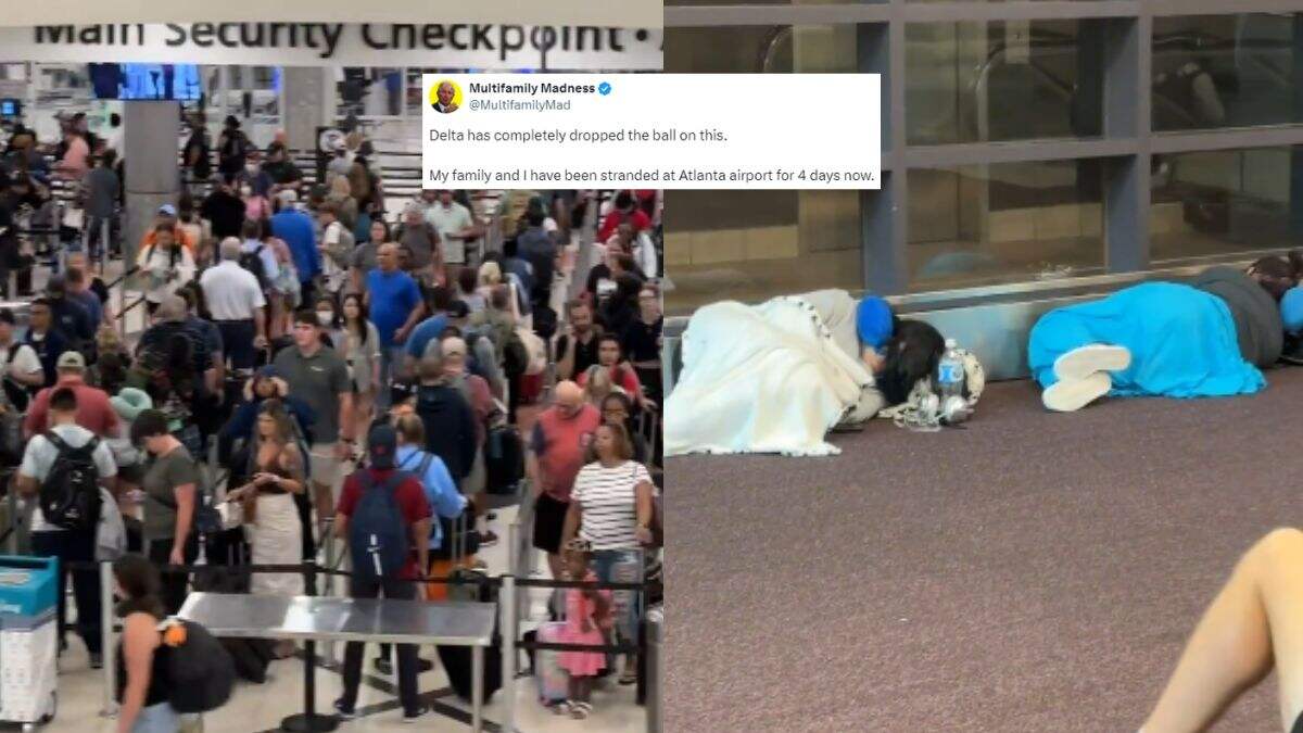 Delta Air Lines Passengers Stranded At Atlanta Airport For 4 Days; They Slept On Floors As No Accommodation Available