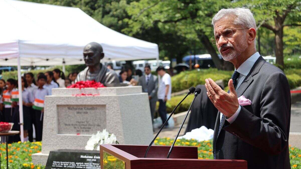 Dr. S. Jaishankar Unveils Bust Of Mahatma Gandhi In Edogawa During His 2-Day Visit To Japan