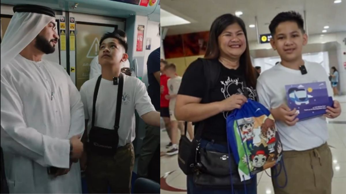 Dubai RTA Celebrated This Filipino Boy’s 11th Birthday; Gave Him A VIP Metro Tour In Dubai