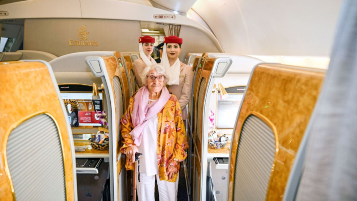 Spirit To Fly High! 101-YO Algerian Resident Gets An Emirates Upgrade On Her Trip To Algiers