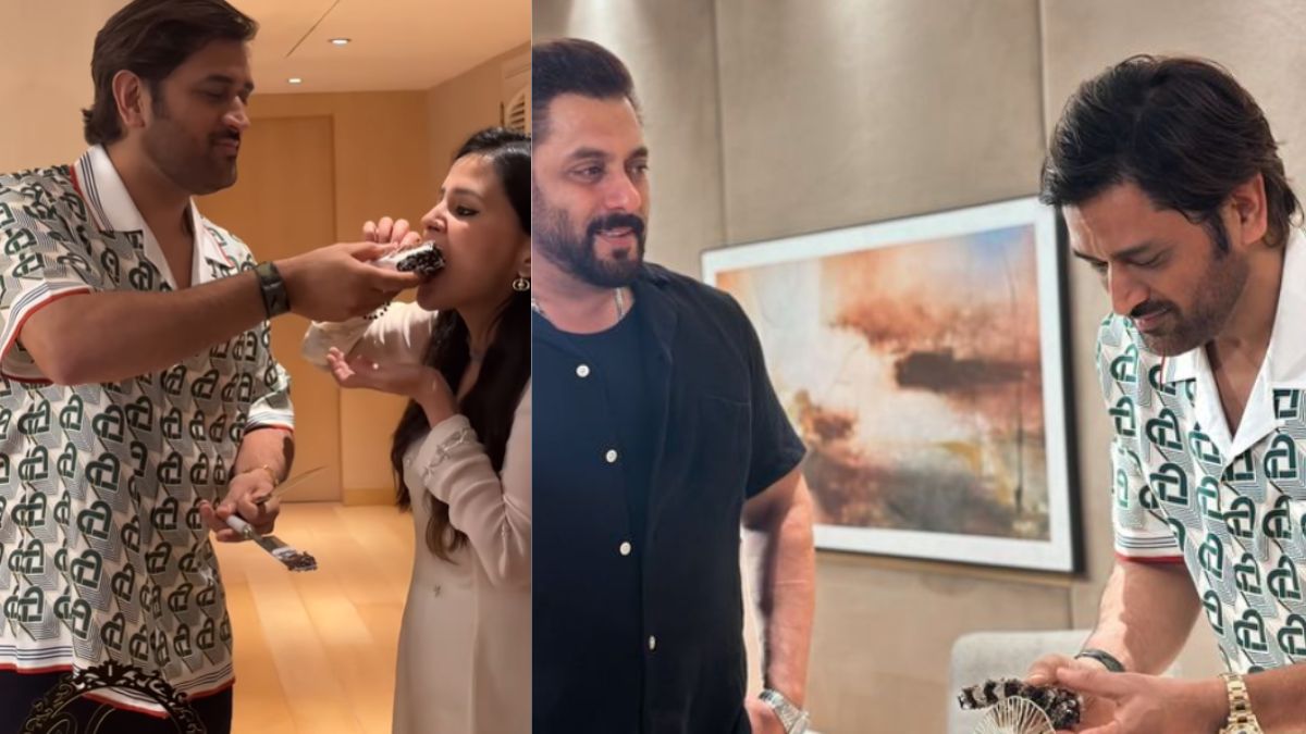 Video: Sakshi Celebrates MS Dhoni’s 43rd Birthday, Salman Khan Joins In Midnight B’day Celebrations