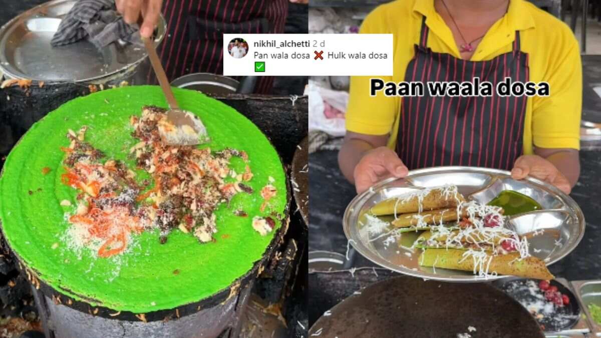 Man Cooks Paan Waala Dosa With Paan Syrup, Paan, Dates & More; Netizens Call It “Hulk Wala Dosa”