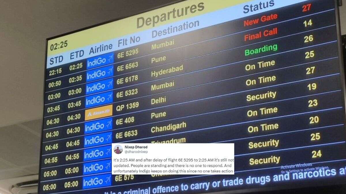 Man Slams IndiGo For Not Updating Delayed Flight Status On Flight Information Display System; Airline Responds