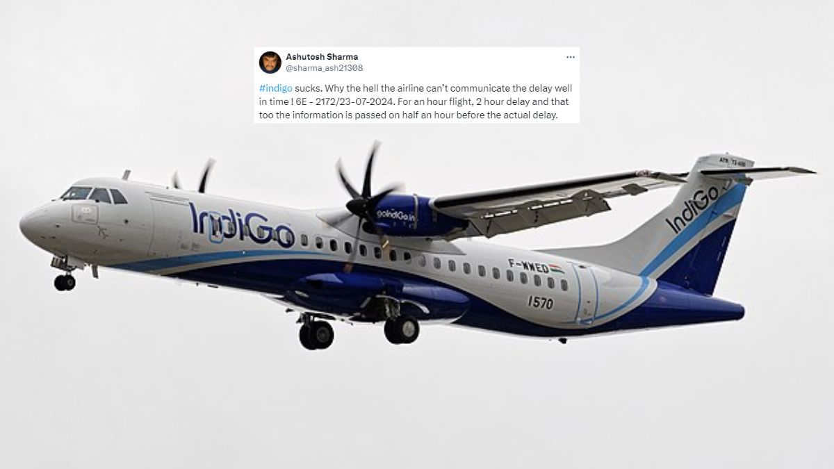 Passenger Rants About IndiGo’s 1-Hour 6E 2172 Flight Being Delayed For 2 Hours; Airline Responds