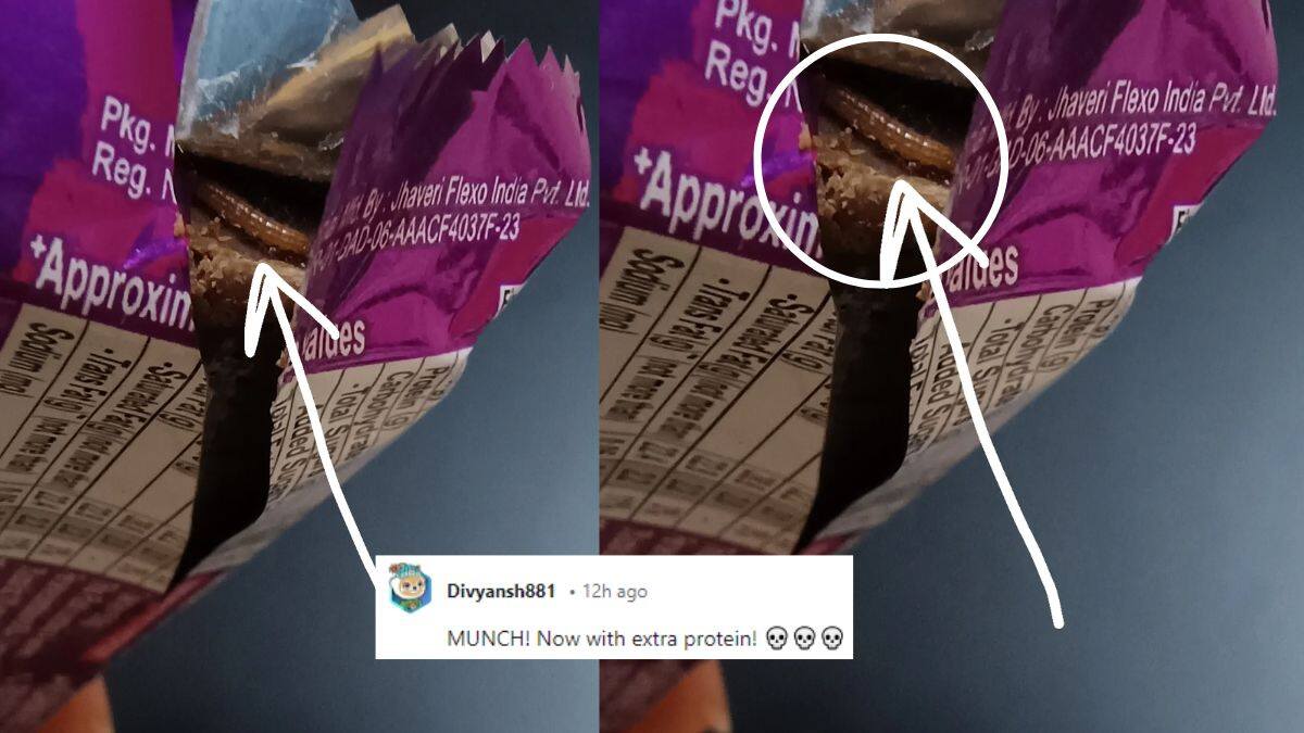 Redditor Finds A Worm In Munch Chocolate; Netizens Say, “MUNCH! Now With Extra Protein!”