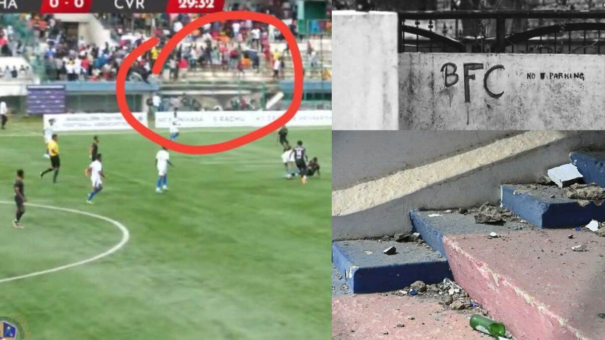 Stand Of Bengaluru Football Stadium With Spectators Collapses Mid-Match; Over 10 Injured